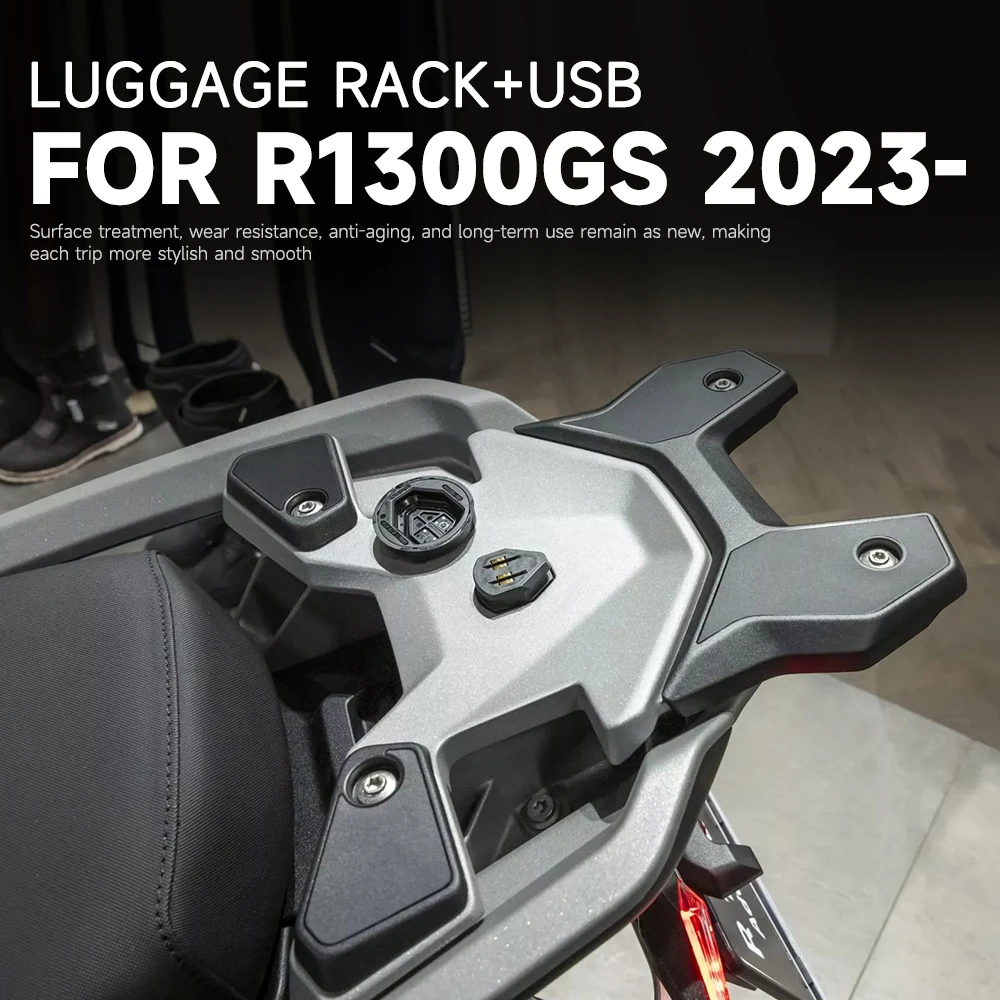 

NEW Motorcycle Rear Luggage Rack with USB Top For BMW R1300GS GS1300 R 1300 GS 1300 2023-2025 Box Bracket Accessories
