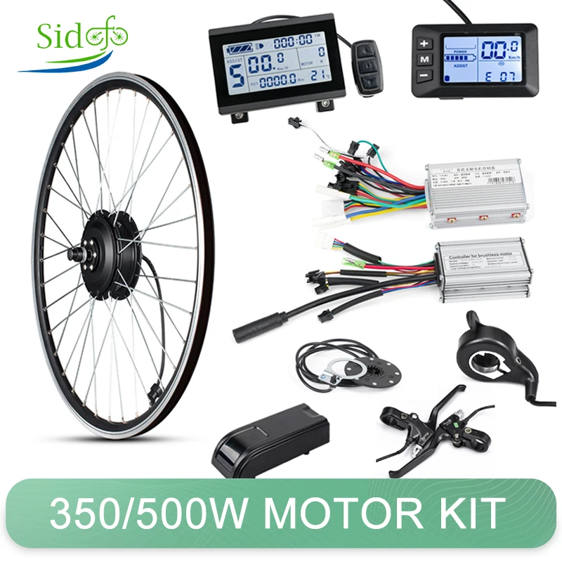 Front/Rear Wheel 20/26 Inch Electric Wheel  36V/48V 350W/500W Electric Bike Conversion Kit Electric Bicycle Motor Set Hub Motor