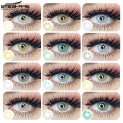 EYESHARE 2PCS Color Contact Lenses For Eyes Brail Girl Colored Lenses Blue Green Multicolored Lenses Contact Lens Beauty Makeup