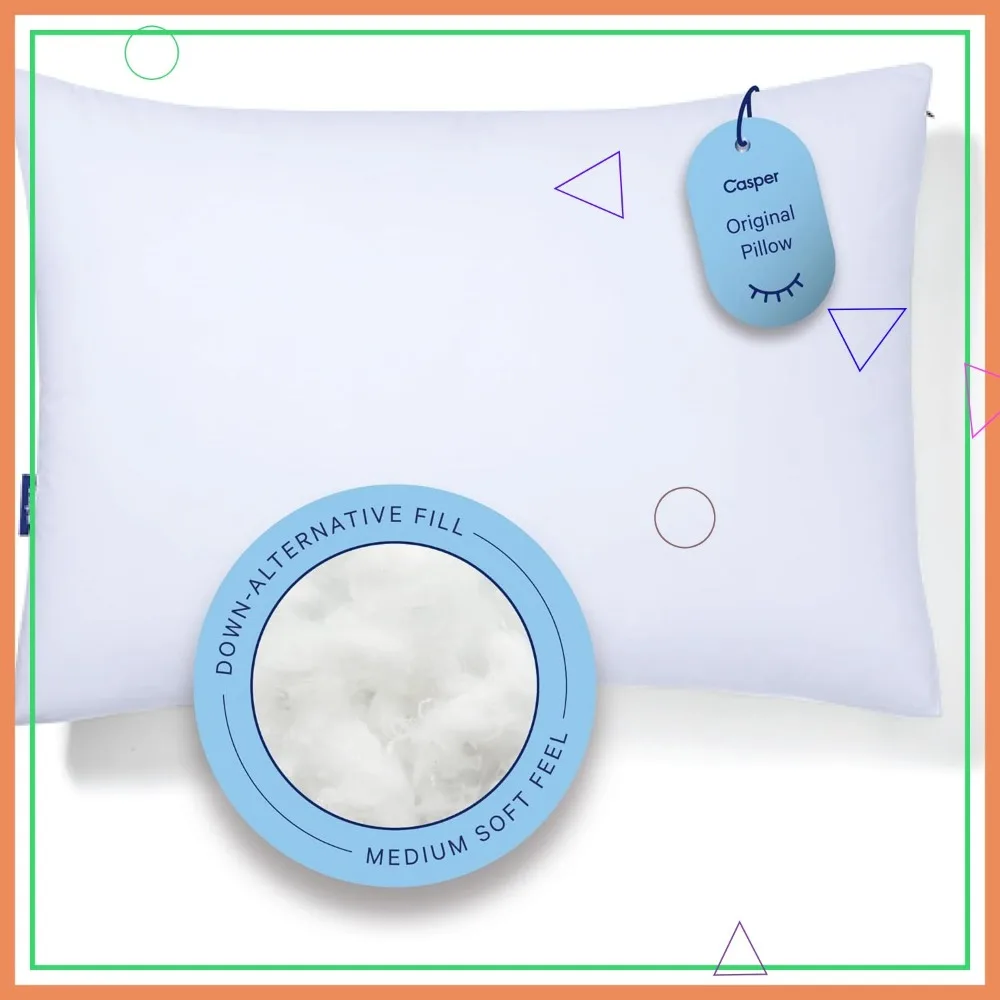 

Original Standard White Pillow for Comfortable Sleep, Soft Support