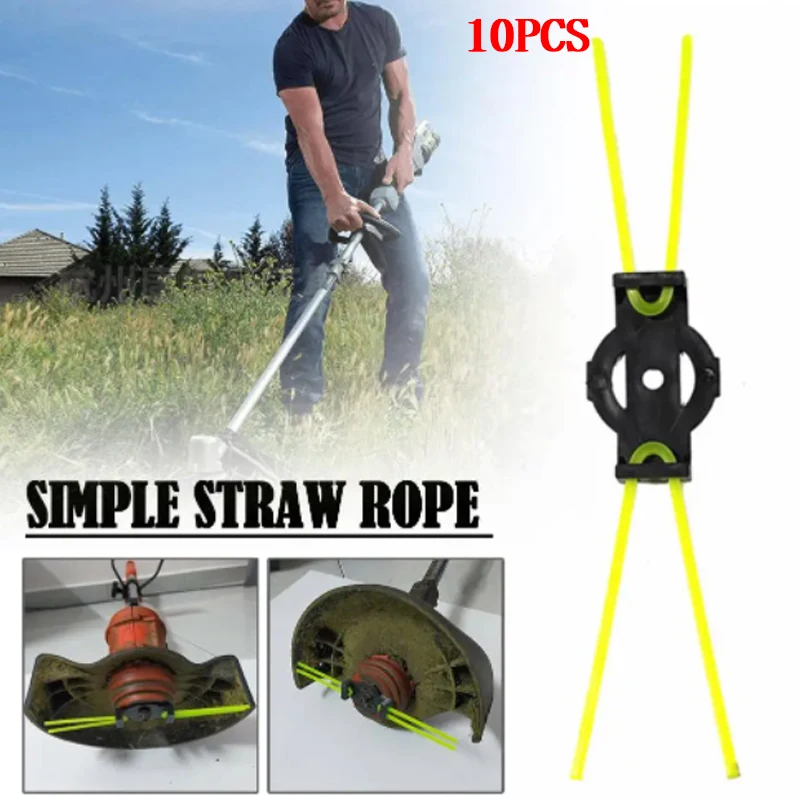 

10pcs Mower Accessories Simple Grass Rope Straw Rope Wear-resistant Mower Head Replacement Outdoor Garden Accessories