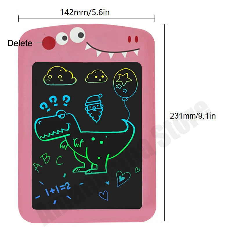 8.5/in Cartoon LCD Writing Tablet Drawing Board Kids Graffiti Sketchpad Toys Handwriting Blackboard Magic Drawing Board Toy Gift