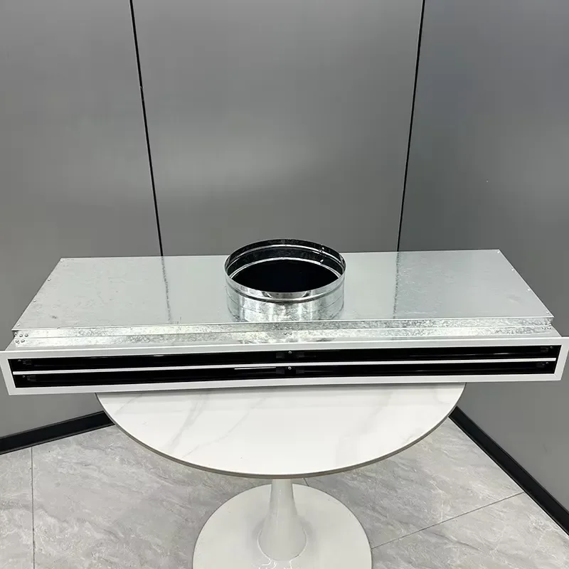 Ceiling Embedded Linear Trough Diffuser with Metal Bellows for Central HVAC Air Conditioning Refrigeration and Heating