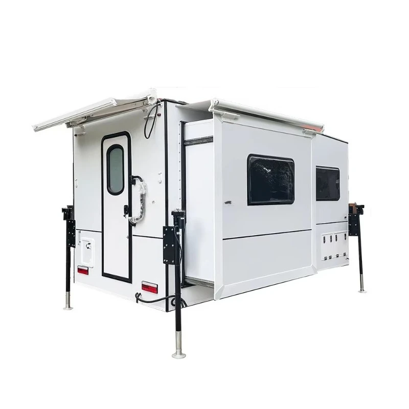Customized Small Lightweight 4 Season 4X4 Slide On Pickup Truck Camper Trailer Off Road Outdoor Adventure Camping