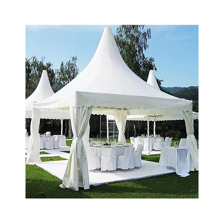 

Aluminum Alloy 20x20ft Arabic High- Pagoda Tent 3X3m 4X4m 5x5m 6x6m 10X10m Waterproof Party Wedding Tents Gazebo Events for Sale