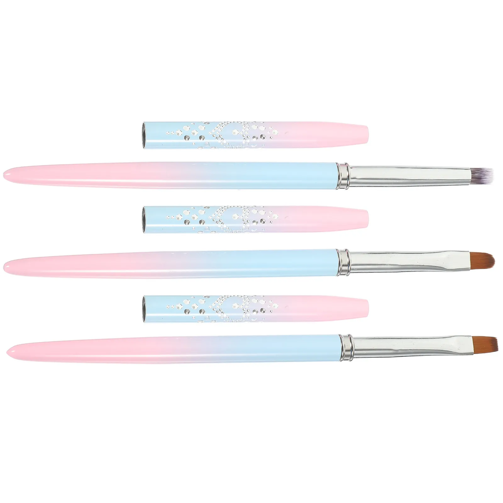 3Pcs Premium Nail Art Pens Set High-Quality DIY Nail Painting Brushes for Home Salon Use Smooth Grip Manicure Drawing Tools