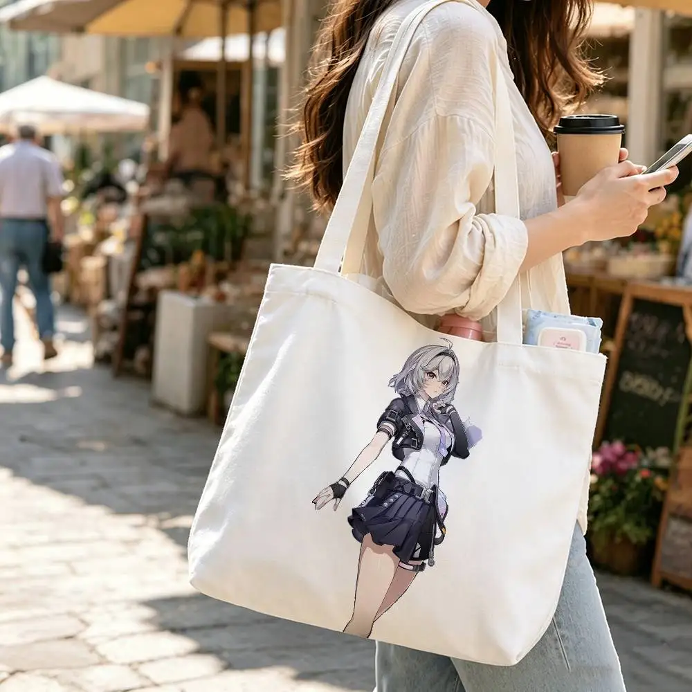 Эко-сумка для покупок Esper Zero NTE Print Bag из хлопка и джута, многоразовая складная тканевая сумка.