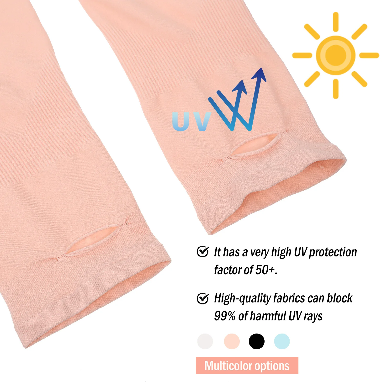 4 أزواج من أغطية الذراع الواقية من الشمس الصيفية، أغطية أذرع تبريد الجليد، أكمام أذرع رياضية خارجية ناعمة ومريحة للتنفس