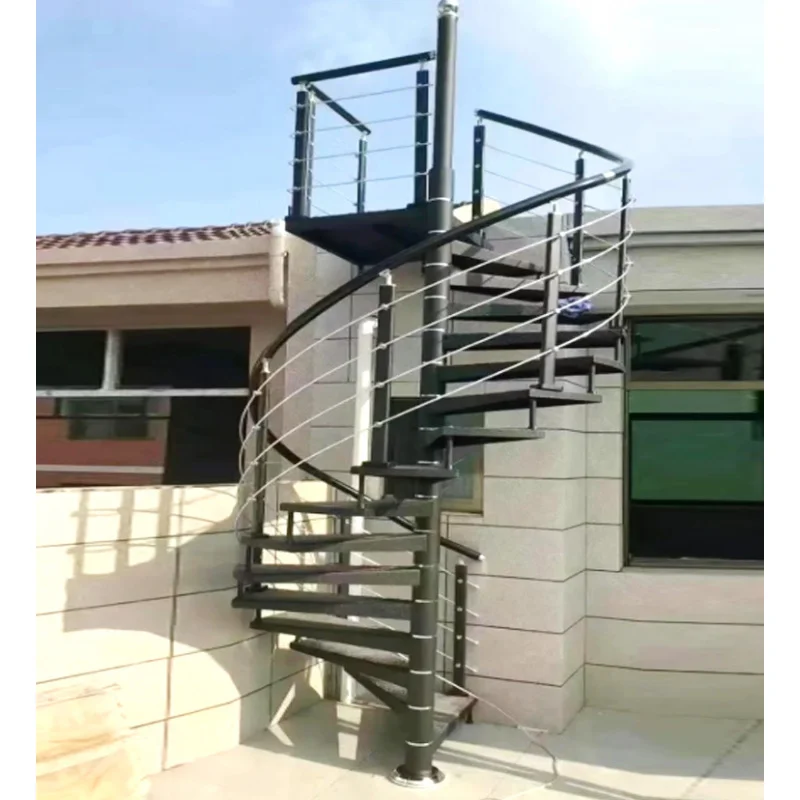 custom.Factories Directly Sell Durable Indoor Modern and Rotating Staircases with Metal Structure &