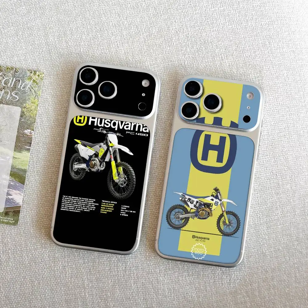 H-Husqvarnas Logo Skin Wrap Decal Sticker Protective Back For IPhone 17 Pro 17 Pro Max view 2