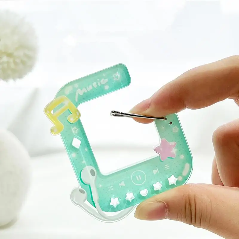 New Cute Acrylic Charm Carabiner Climbing Buckle High Aesthetic Value Bag Pendant Creative Gift Keychain Backpack Handbook Decor