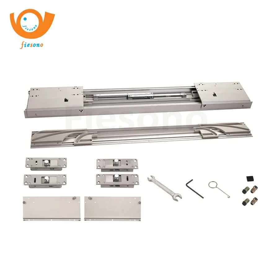 

Heavy Duty Soft Close on Top Flush Coplanar Inline Sliding System for Big Wood Door Sliding Wardrobe