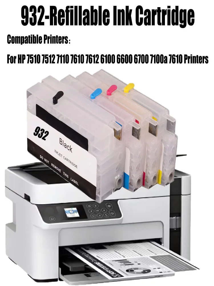 For HP 932XL Empty Ink Cartridge For HP Officejet 7612 7512 7510 6100 7610 7110 6700 6600e Printers