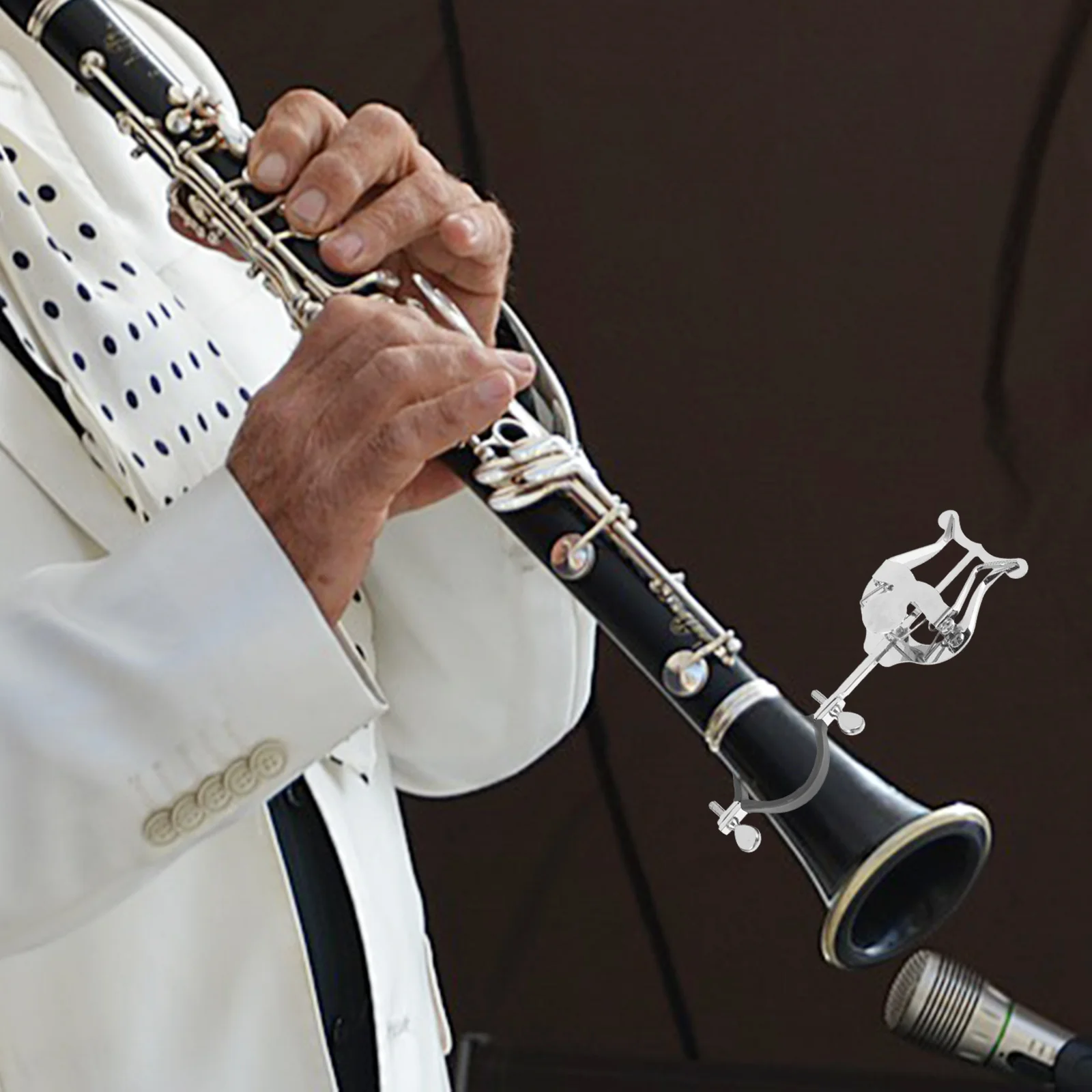 

Music Clip for Trumpet Clarinet Oboe Portable Metal Sheet Holder Resistant to Deformation Secure Grip for Performance Use