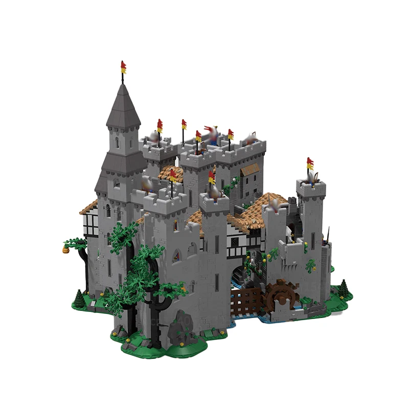 Movie Series UCS Extended Lion MOC Castle Medieval Architecture Building Block DIY Assembly Technology Collection Brick Toy Gift