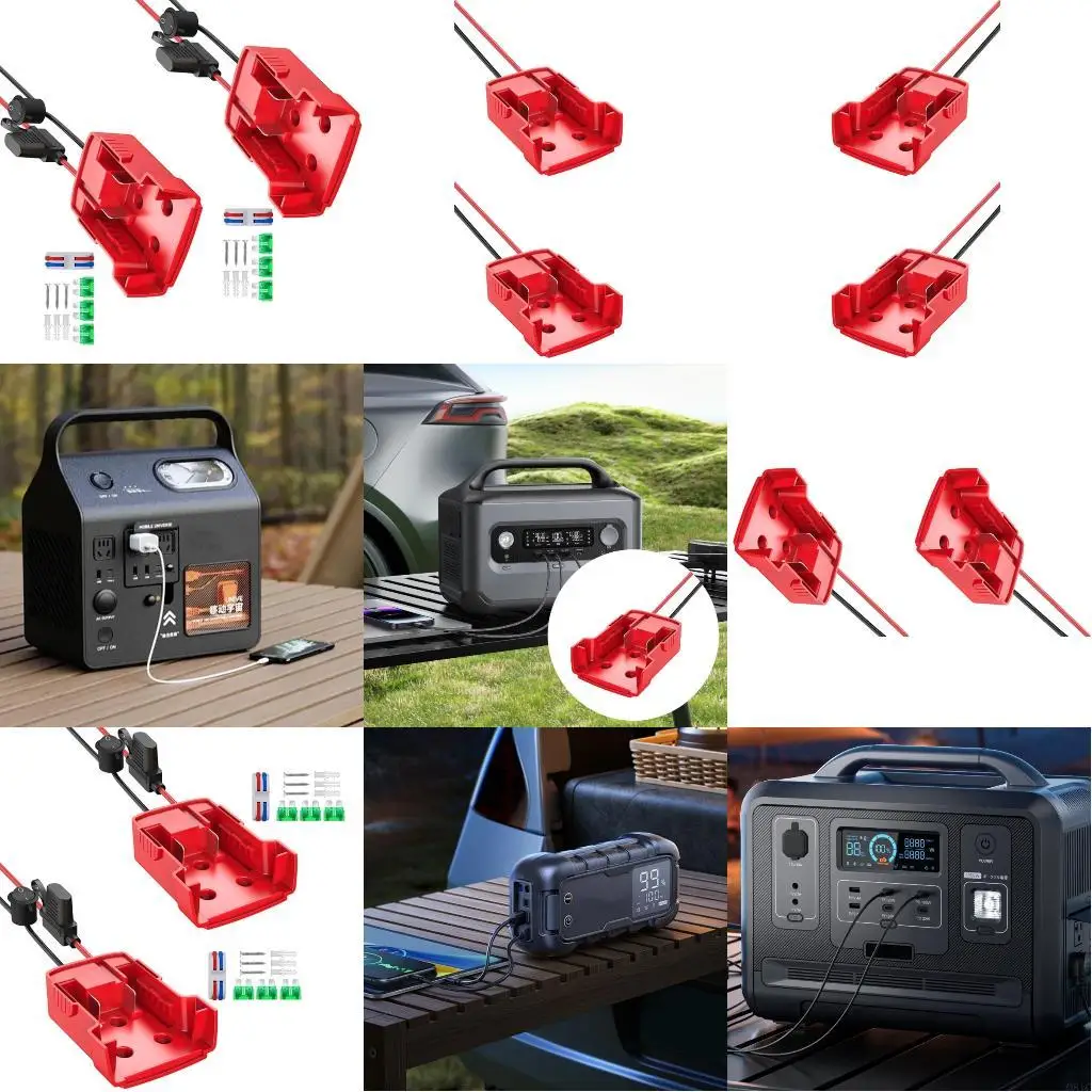 

Q81C Пластиковый адаптер батареи 18V Высокий ток набор кабеля 12AWG для 18 В батарея электроэнергетические разъемы питания