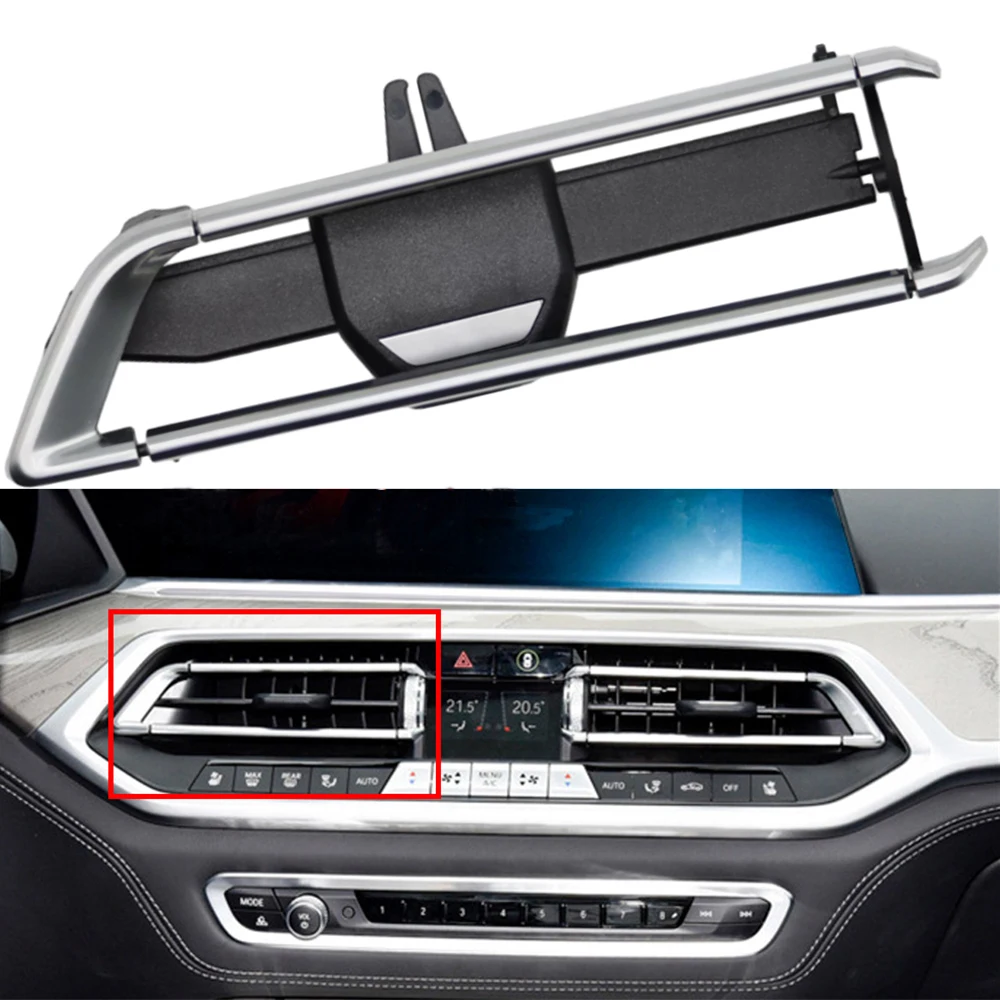 

Car Dashboard Middle Air Conditioning AC Vent Outlet Grille Repair Kit For BMW X5 X6 X7 Series G05 G06 G07 2019-2022 64119458543