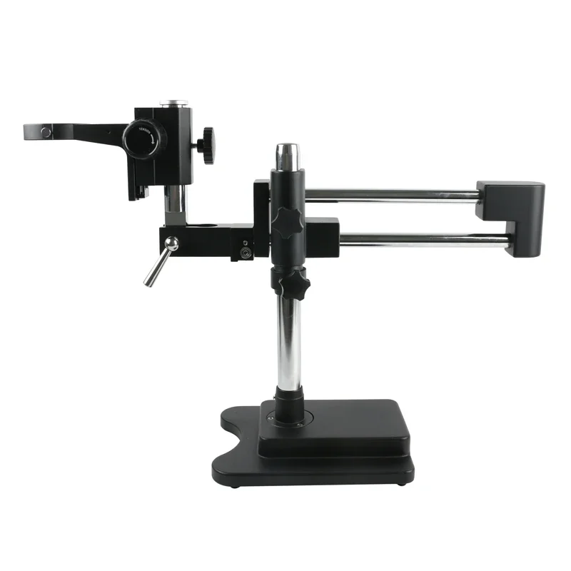 Universal Double Boom Lab Industrial Zoom Trinocular Stereo Microscope Stand Holder Bracket Arm 76mm Microscopio Accessories