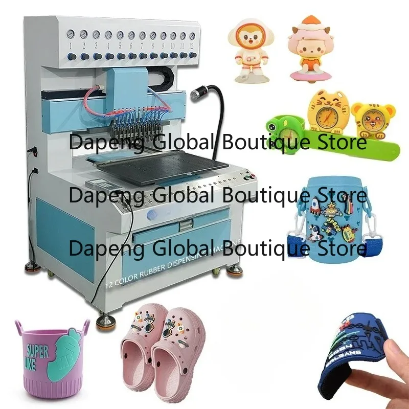 Automatic Drip Molding Machine for PVC Trademark Logo and Silicone Rubber Slipper Upper Production