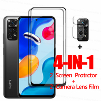 Full Glue Glass For Xiaomi Redmi Note 11S Glass Screen Protector Redmi Note 11S 10 9 8 Pro Tempered Glass Xiaomi Redmi Note 11S