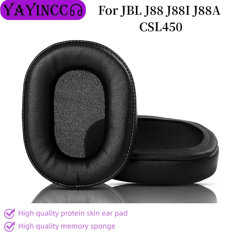 

YAYINCC 1pair Ear Pad For JBL J88 J88I J88A CSL450 Headset Gamer Replacement Headphones Memory Foam Earpads Foam Ear Pads Cover