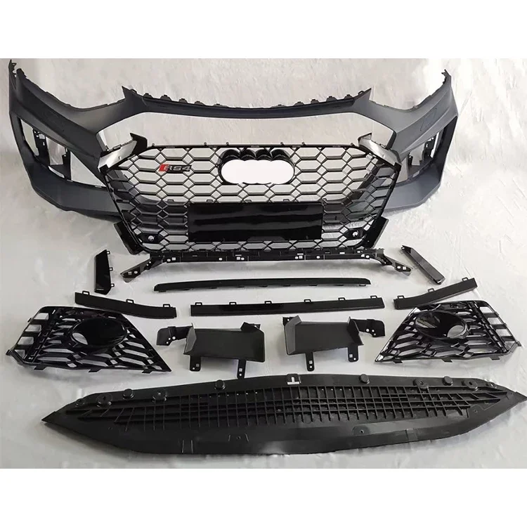 ZLC RS4 car bodykit front bumper Auto modified PP material front bumper with grill for Audi A4 S4 B9.5 body kit 2020-2023