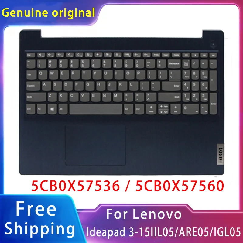 Nuevo para Lenovo Ideapad 3-15ARE05 3-15IIL05 3-15IGL05 2020; accesorios de repuesto para ordenador portátil teclado estadounidense con logotipo 5CB0X57536