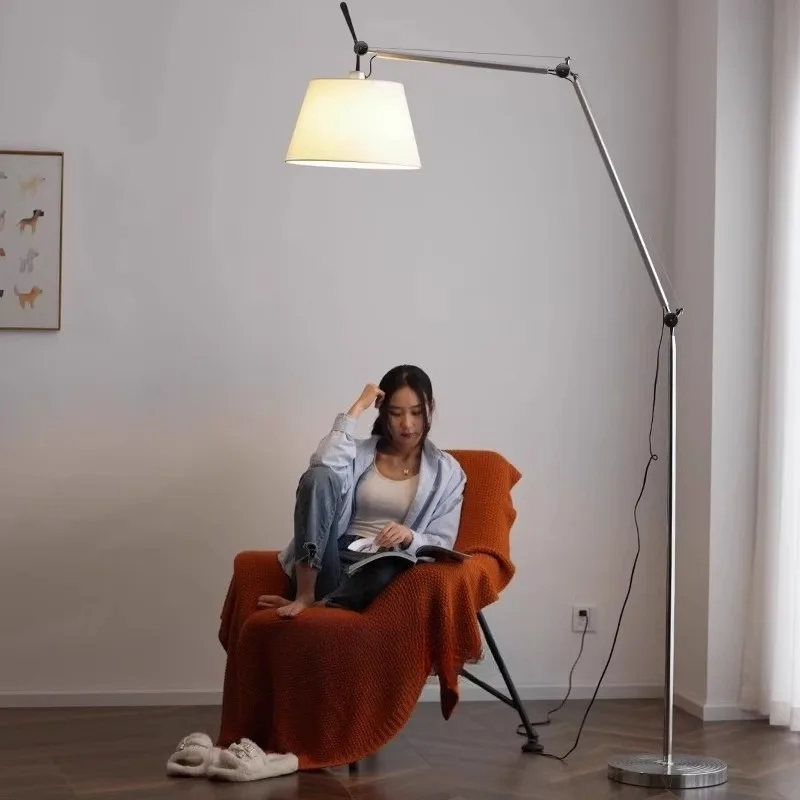 rocker fishing lamp floor lamp living room sofa next to the high-end bedroom atmosphere floor lamp adjustable