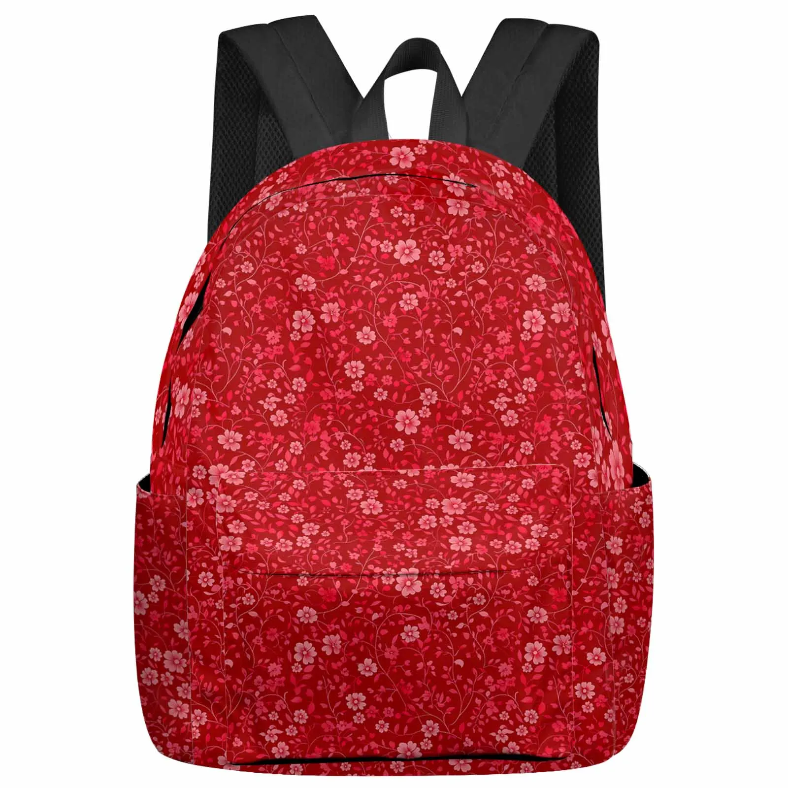 Winter Plants And Flowers Backpack Teenagers Student School Bags Laptop Custom Backpack for Men Women Travel Bag