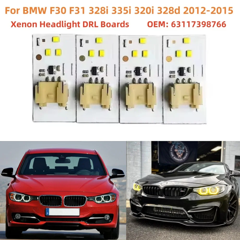 

Yellow Daytime Running Light Angel Eyes DRL Boards For BMW 3 Series F30 F31 320i 328i 335i 2012-2015 Xenon Headlight daylights