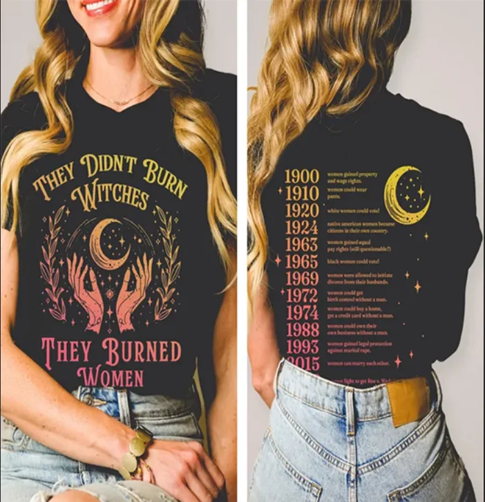 

They Didn't Burn Witches They Burned Women Shirt Feminism Shirt Feminist Witch ShirtS Women Empowerment Women's Rights Shirt