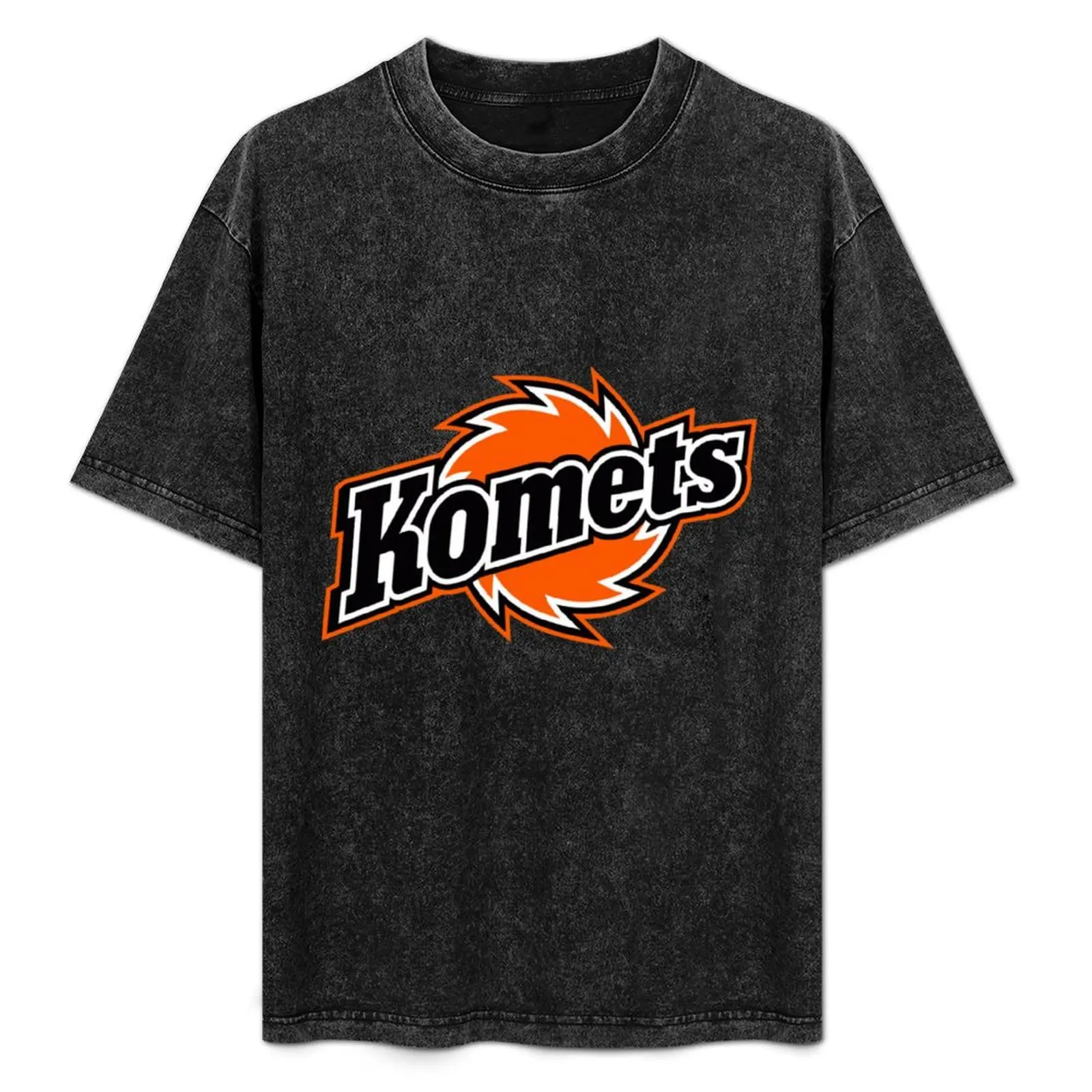 Футболка с принтом «Форт Уэйн Кометс», Хоккей с шайбой, индивидуальный дизайн на заказ, винтажная тенниска с графическим принтом