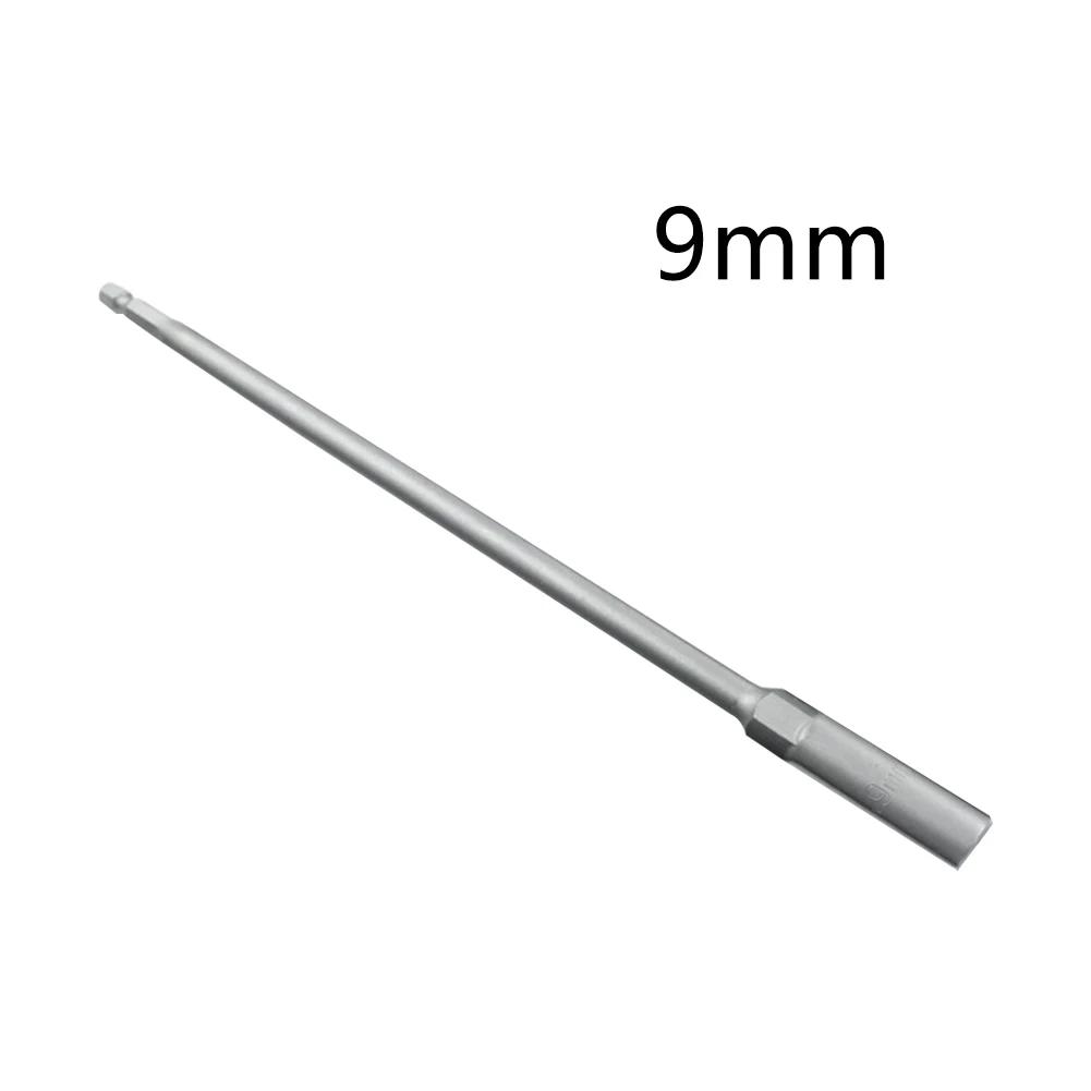 Manguito de extensión de llave de tubo, adaptador de broca de tuerca hexagonal de 250mm para reparación mecánica y proyectos de bricolaje en el hogar