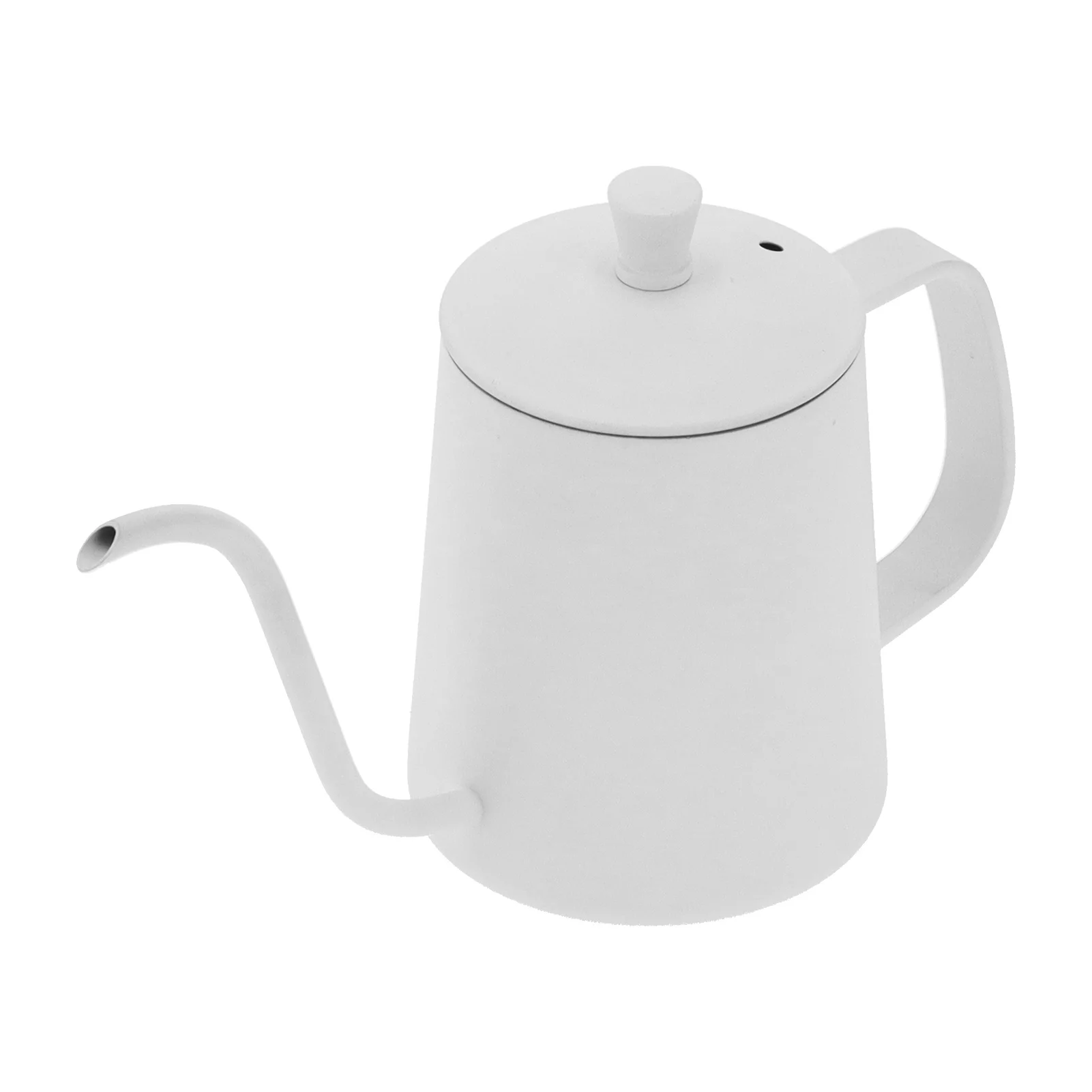 350ml Gooseneck Coffee Kettle 304 Stainless Steel Long Spout Tea Pot for Home Kitchen Office Hotel White/Black