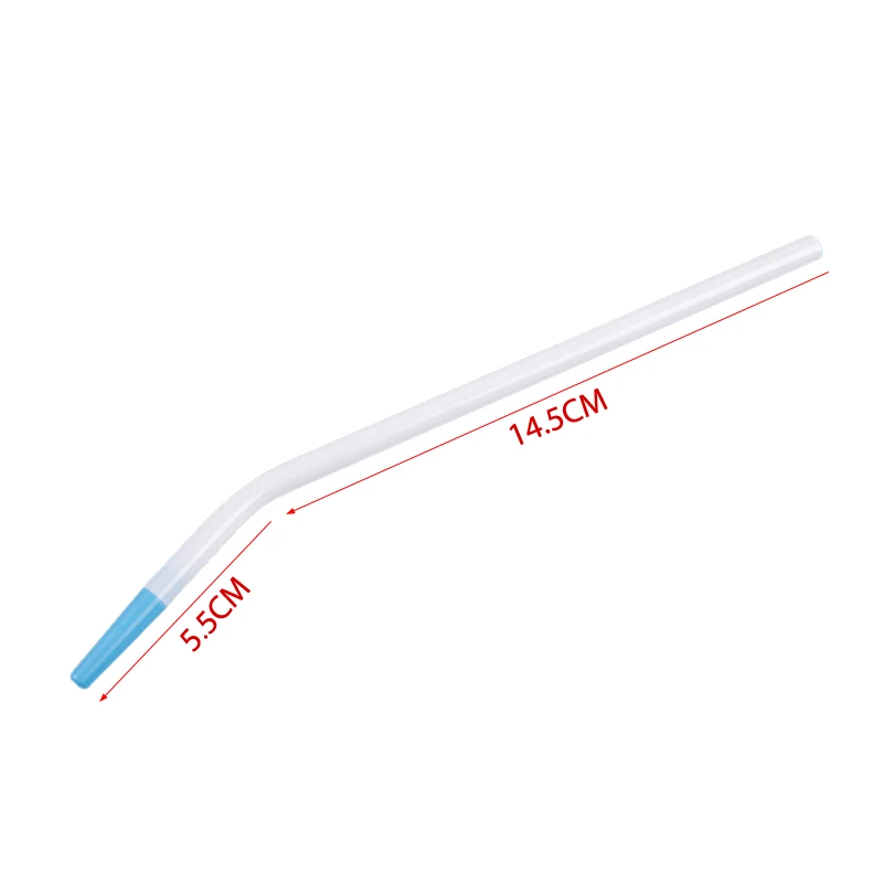 10 pz medico dentale aspirasaliva laboratorio lungo sottile tipo dentista strumenti clinica punte di aspirazione chirurgica monouso tubo di aspirazione