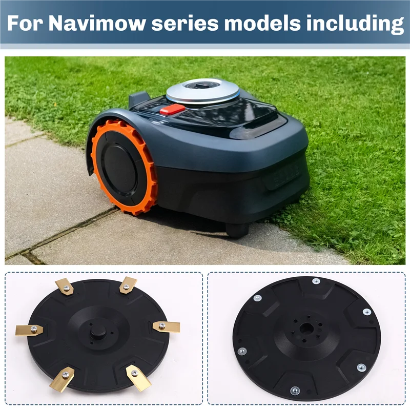 

ABUH-RSSE-H-1 Cutter Disc Lawn Mower Robot Cutterhead For Segway Navimow H Series Robotic Mower Tuning Blade Disc Garden Tool