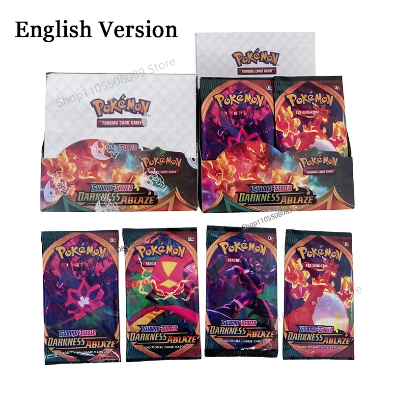 Sword Shield Darkness Ablaze 360 Stück Englische Version Pokemon TCG Classics Booster Box Pokemon Sammelkarten 36 Pack Box