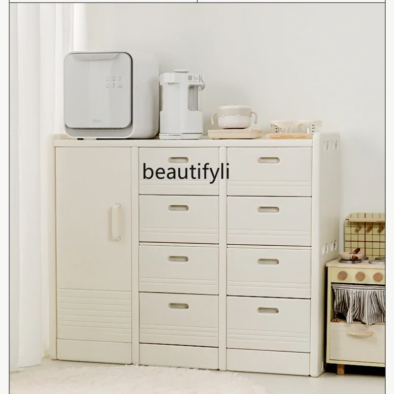 Feeding table Floor-to-ceiling storage cabinet Household finishing box Storage storage cabinet