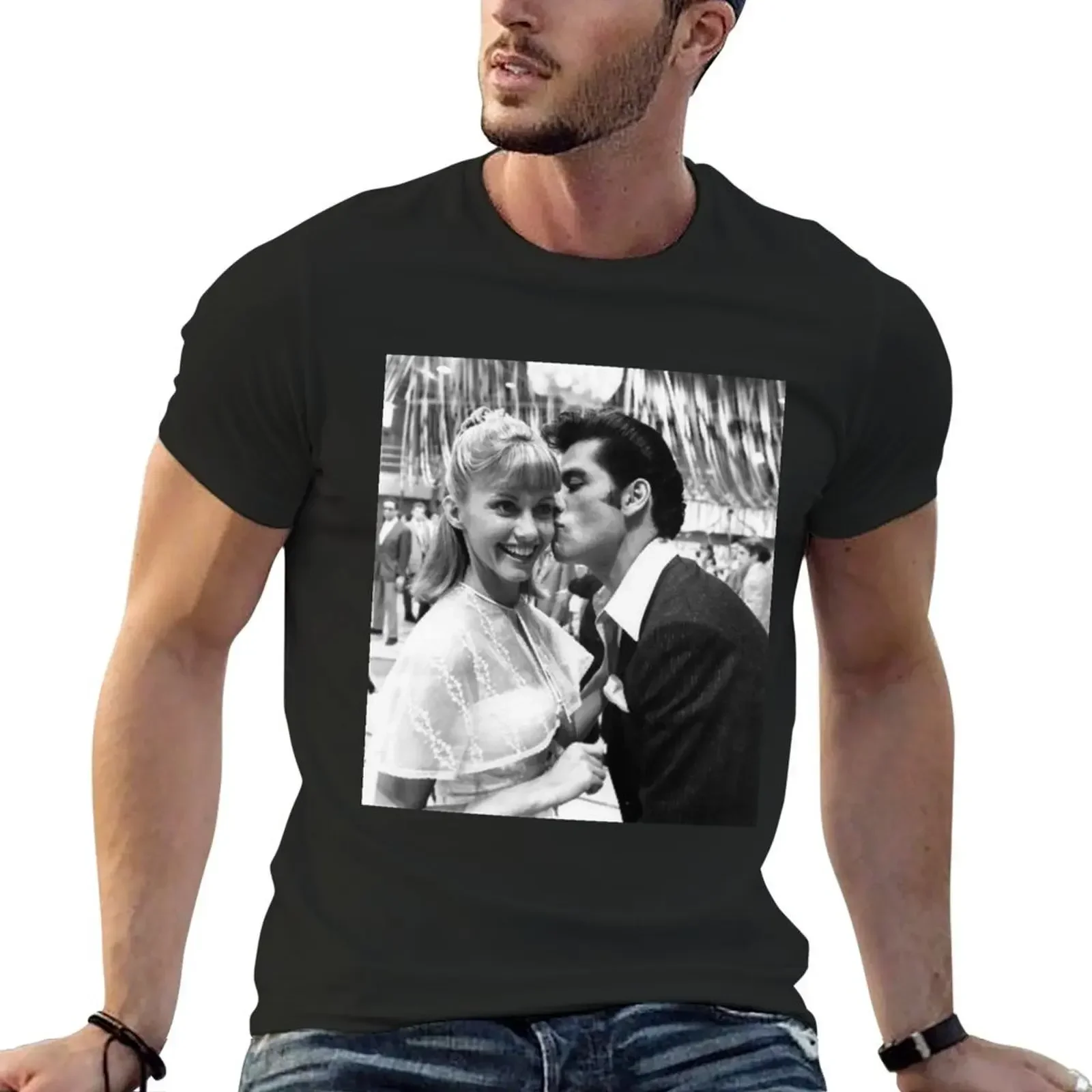 

Olivia Newton John kiss T-Shirt vintage oversized graphic tee oversized t shirt men