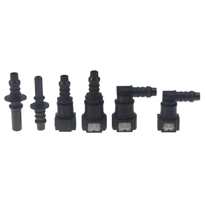 B*1PCS Car Fuel Line Coupler Hose Quick Connect ID8 7.89 Plastic Nylon Oil Line Pipe Adapter Disconnect Release Hose Connector