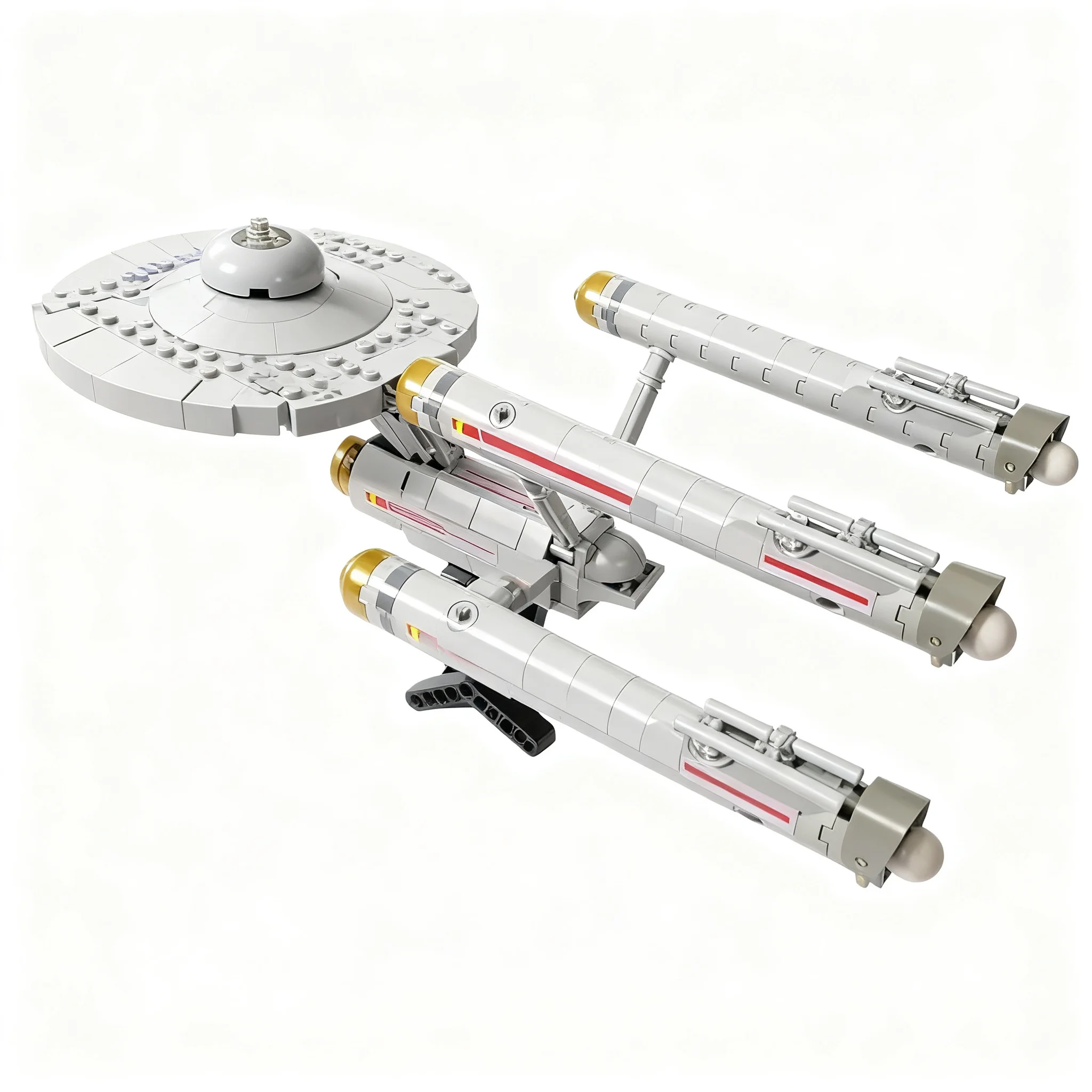 232pcs MOC Star Movie USS Enterprise 1701 Space Model Building Blocks Construction Christmas Gift Toy Brick Education Display