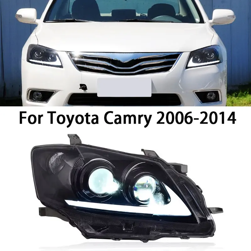 

Модифицированная Автомобильная фара для Toyota Camry 2006-2014, передняя стандартная фара DRL, высокая Настройка, инструменты для подключения и игры, автомобильные аксессуары