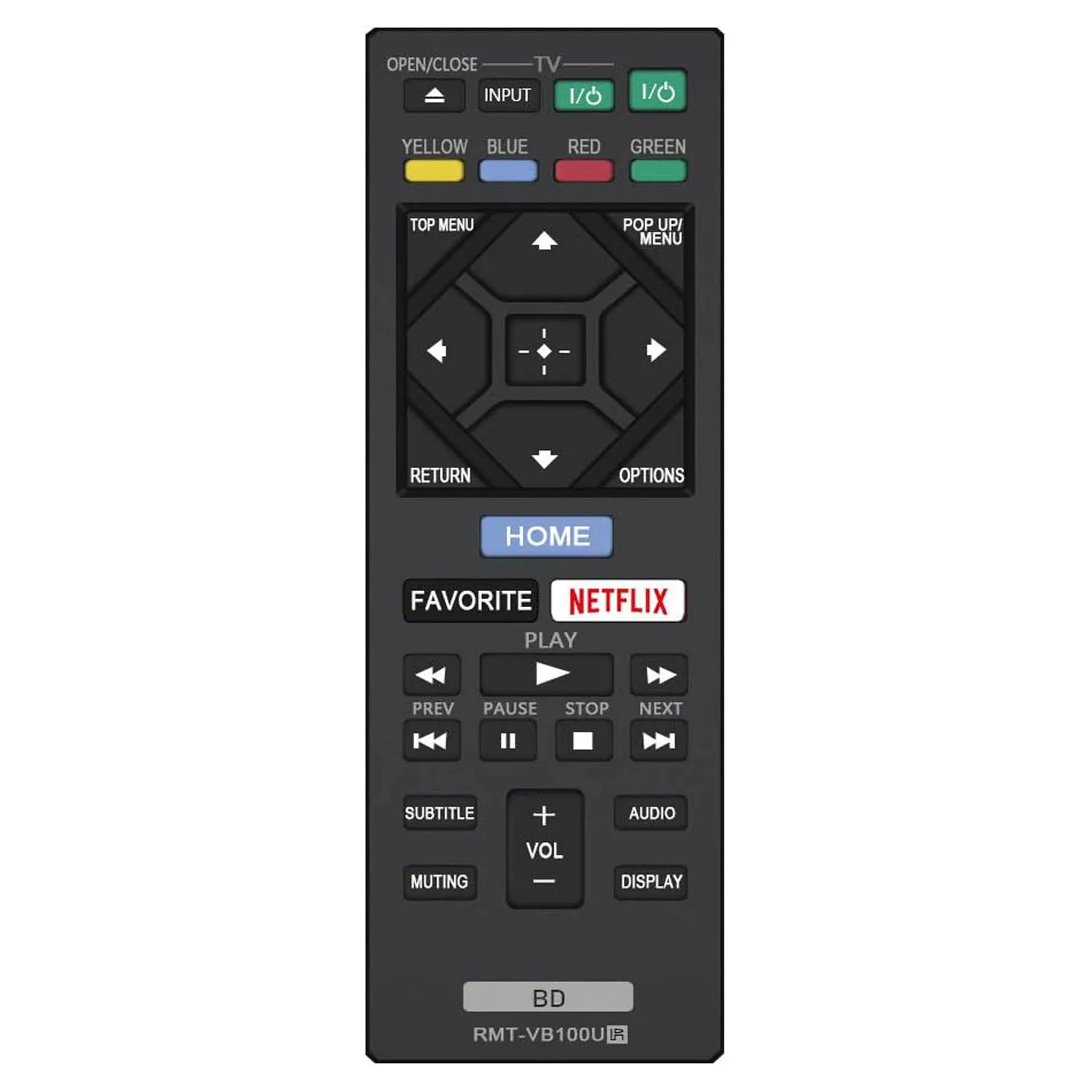 Replace Remote Control RMT-VB100U for Sony Player BDP-BX150 BDP-BX350 BDP-BX550 BDP-BX650 BDP-S1500 BDP-S2500 BDP-S2900