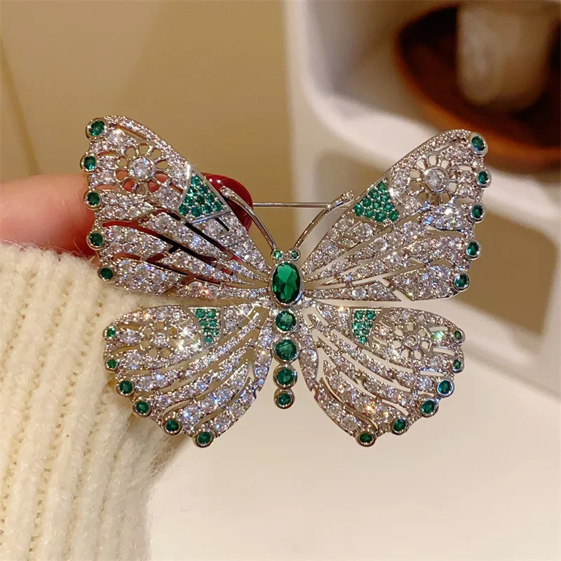 Butterfly Brooches For Women Luxurious Fashion Jewelry Banquet Dress Clothes Pin Accessories Party Gift