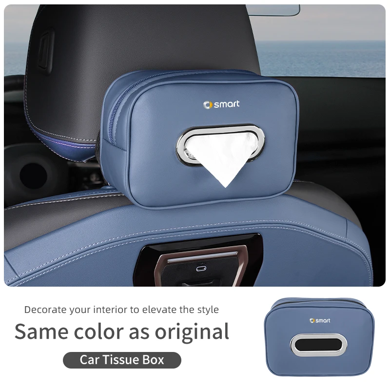 

Car Tissue Rack Universal Napkin Box Storage Interior Accessories For Smart Fortwo 451 450 453 Forfour Coupe Cabrio Crossblade