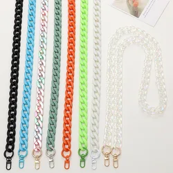 Colored acrylic chain phone chain DIY phone case hand woven single shoulder strap diagonal cross chain