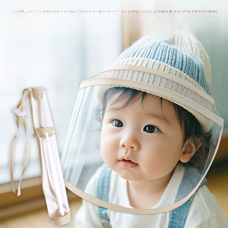 

Детская защитная маска для лица для улицы, съемная маска для младенцев, защитный чехол для новорожденных, детская шапка, защита от проливания