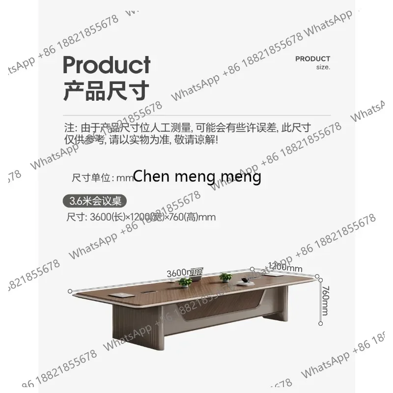X188 Modern Luxury Conference Room Table Meeting Tables Conference Table Long Office Desk Furniture - view 6