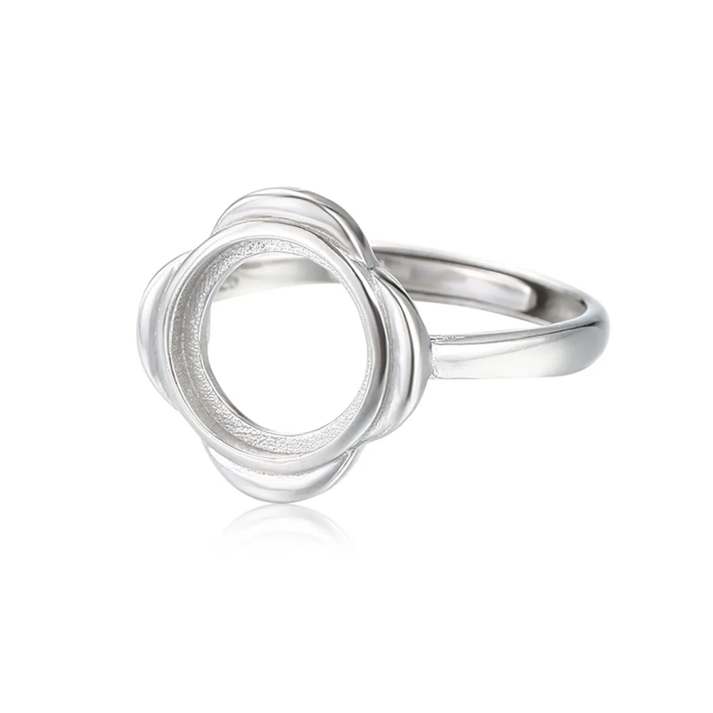 

Регулируемое кольцо из белого золота 925 пробы с покрытием для круглых кабошонов 4,5x4,5 мм/6x6 мм/7x7 мм/9x9 мм/10x10 мм/11x11 мм