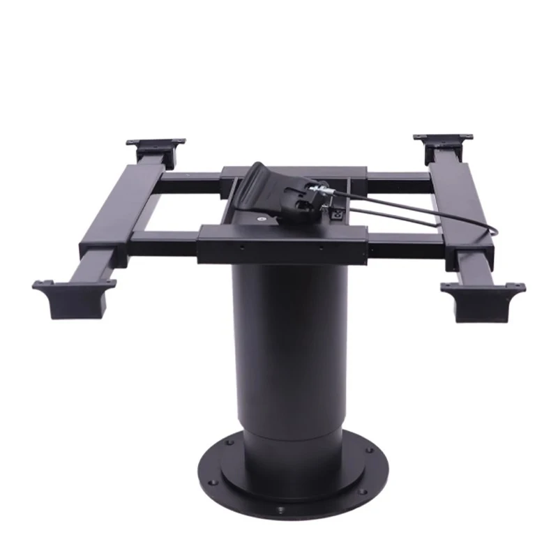 Pneumatic Raised RV Camper Adjustable Table Legs, Adjustable Height table base, Enables Table Top with Swivel and Slide Function